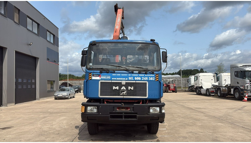 MAN 35.362 (6 CYLINDER / MANUAL PUMP / 8X4 / FALFINGER CRANE PK80 / STEEL SUSP.) - Caminhão basculante, Caminhão grua: foto 2 MAN 35.362 (6 CYLINDER / MANUAL PUMP / 8X4 / FALFINGER CRANE PK80 / STEEL SUSP.) - Caminhão basculante, Caminhão grua: foto 2