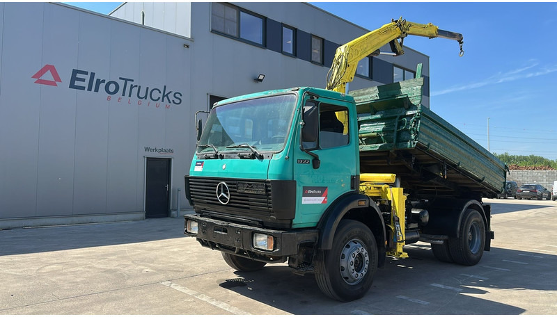 Mercedes-Benz SK 1722 (4X4 / LAMES / GRAND PONT / GRUE / TRES PROPRE / BIG HUB / STEEL SUSP. / V6) - Caminhão basculante, Caminhão grua: foto 1 Mercedes-Benz SK 1722 (4X4 / LAMES / GRAND PONT / GRUE / TRES PROPRE / BIG HUB / STEEL SUSP. / V6) - Caminhão basculante, Caminhão grua: foto 1