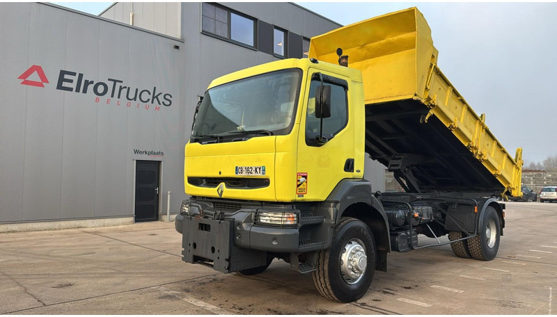 Renault KERAX 340 (4X4 / CAMION FRANCAIS / PARFAIT ETAT / LAMES / BOITE ET POMPE MANUELLE / FRENCH TRUCK) - Caminhão basculante: foto 1 Renault KERAX 340 (4X4 / CAMION FRANCAIS / PARFAIT ETAT / LAMES / BOITE ET POMPE MANUELLE / FRENCH TRUCK) - Caminhão basculante: foto 1