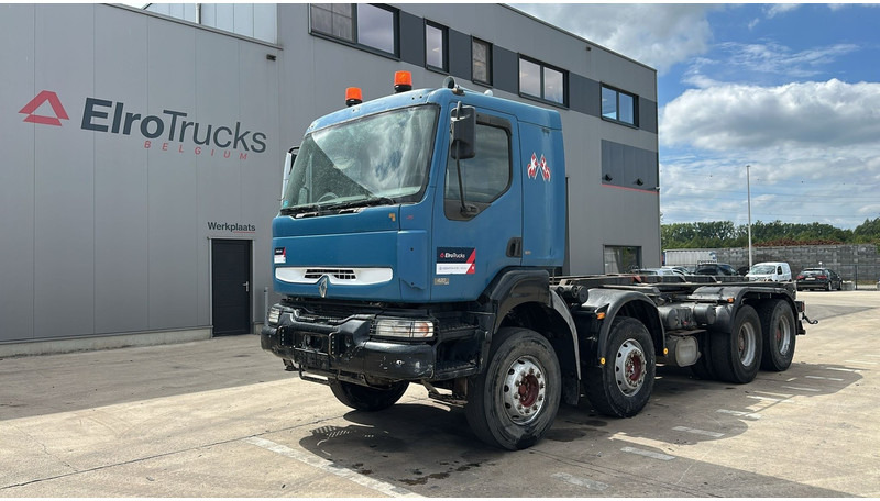 Renault KERAX 420 (8X4 / GRAND PONT / LAMES / BOITE MANUELLE / BONNE ETAT) - Caminhão chassi: foto 1 Renault KERAX 420 (8X4 / GRAND PONT / LAMES / BOITE MANUELLE / BONNE ETAT) - Caminhão chassi: foto 1