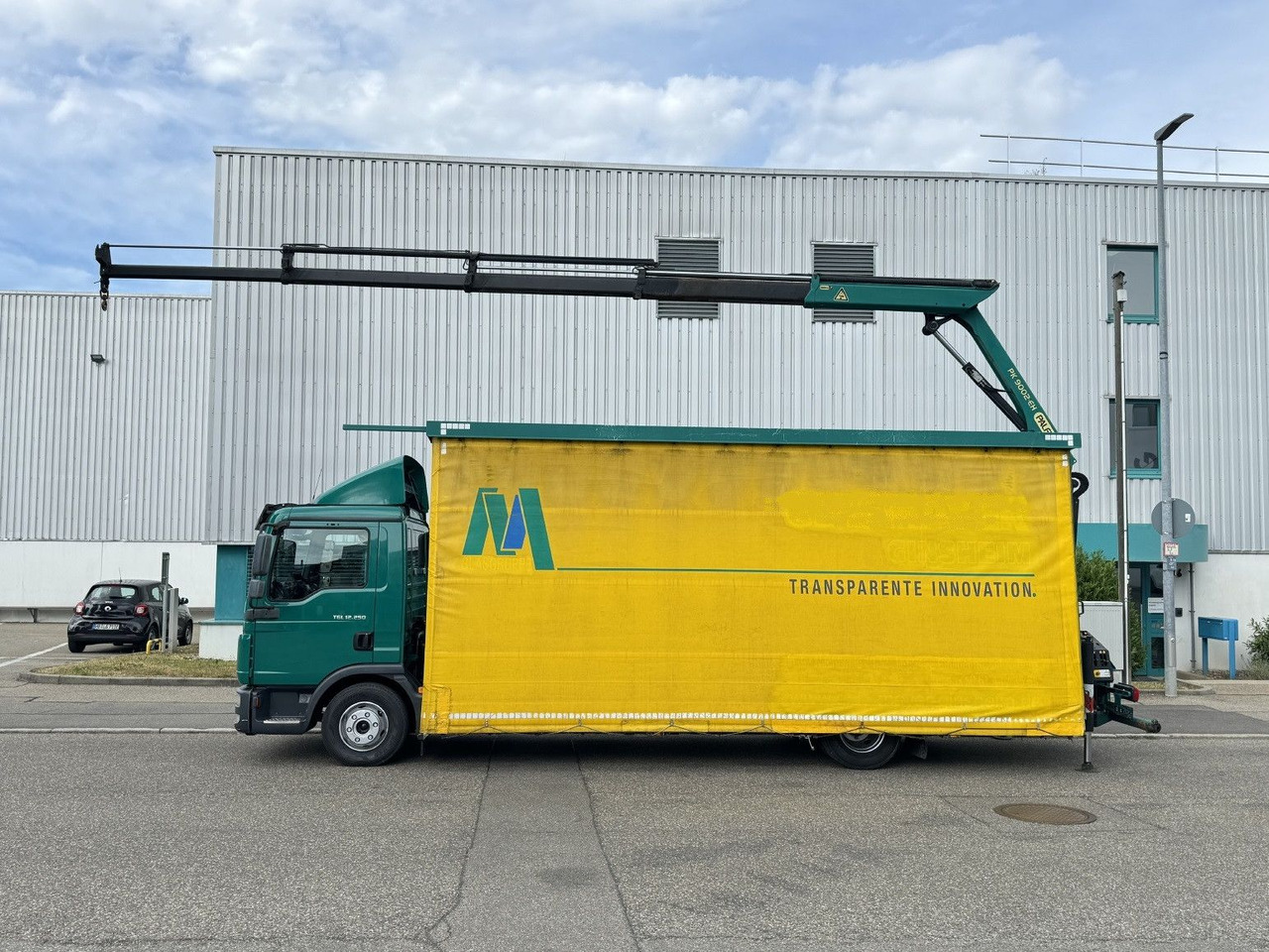 MAN TGL 12.250 Glastransport Kran PK9002 Funk Klima - Caminhão grua: foto 4 MAN TGL 12.250 Glastransport Kran PK9002 Funk Klima - Caminhão grua: foto 4