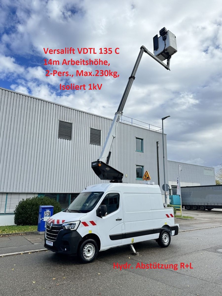 Renault MASTER Versalift VDTL 135 C, 14m 230kg Abstützun - Caminhão com plataforma aérea: foto 1 Renault MASTER Versalift VDTL 135 C, 14m 230kg Abstützun - Caminhão com plataforma aérea: foto 1
