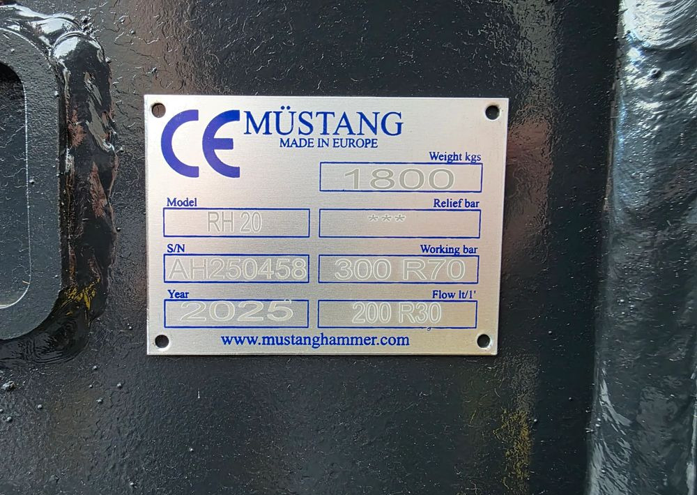 Equipamento de Máquina de construção nuevo Inny Nowe szczęki kruszące MUSTANG HAMMER RH 20, 1800 KG: foto 7
