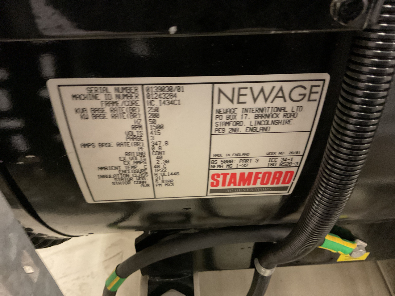 Perkins 250KVA, low standby hours and very complete. - Gerador elétrico: foto 5 Perkins 250KVA, low standby hours and very complete. - Gerador elétrico: foto 5