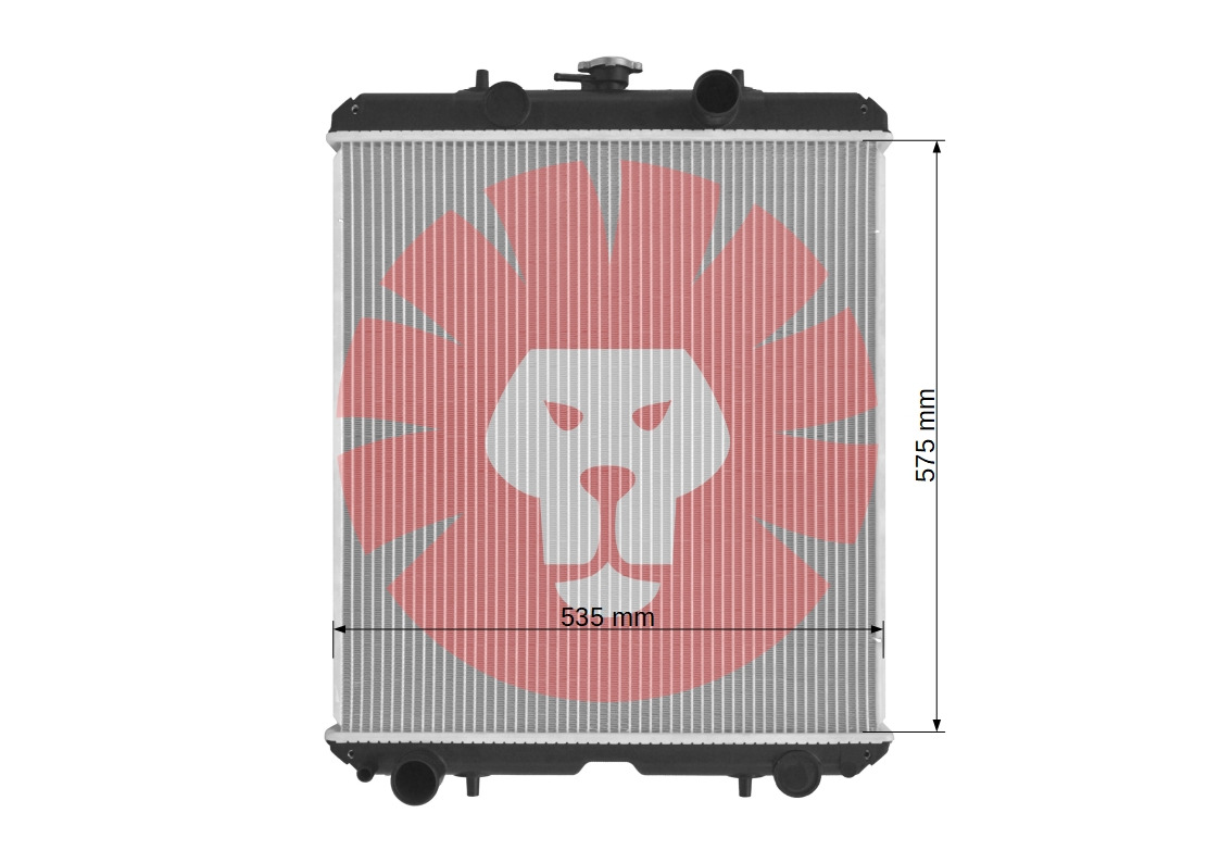 KUBOTA B1750 B2150 M100 M110 M120 M125 - Radiador de Trator: foto 3 KUBOTA B1750 B2150 M100 M110 M120 M125 - Radiador de Trator: foto 3