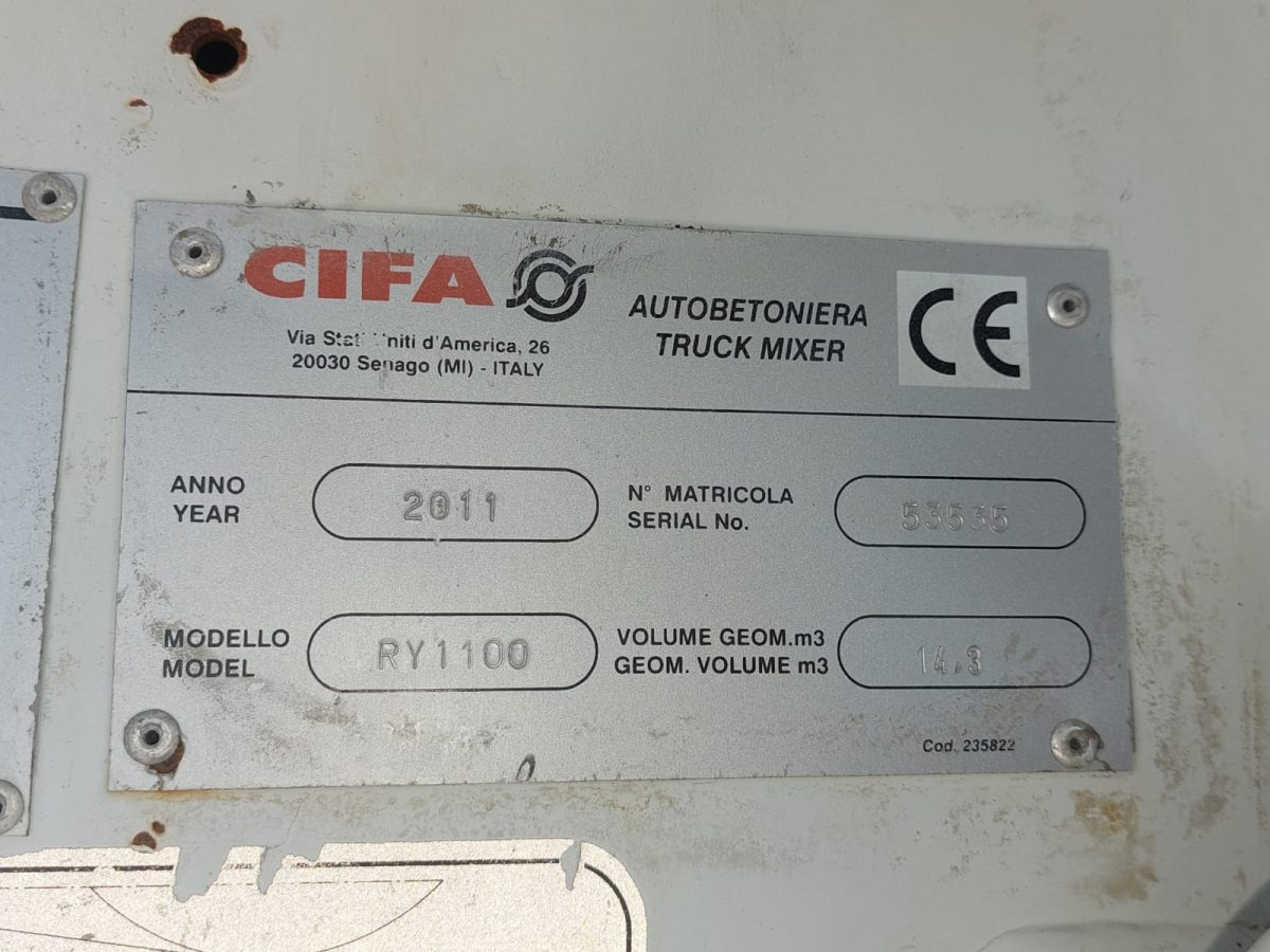 ASTRA HD8 6444 CIFA RY1100 - Caminhão betoneira: foto 2 ASTRA HD8 6444 CIFA RY1100 - Caminhão betoneira: foto 2