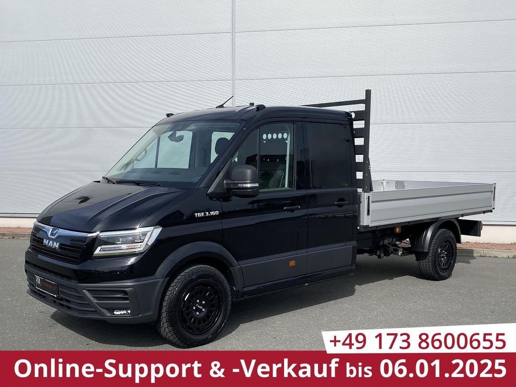 Automóvel MAN TGE 3.160 Pritsche DOKA LR HECK AHK 3.5t ACC NAV: foto 1