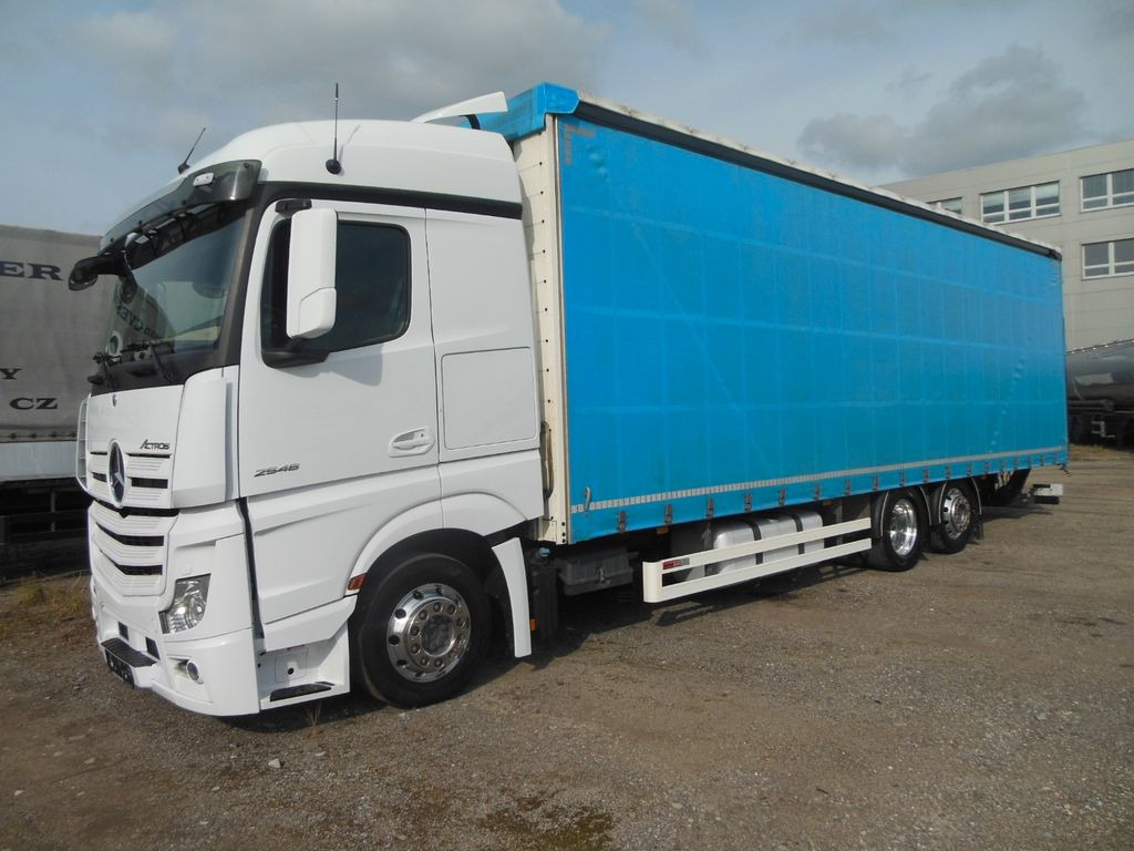 Mercedes-Benz ACTROS 2546, 24 PALETTEN, LBW, ALU FELGEN, TOP!! - Caminhão com lona: foto 1 Mercedes-Benz ACTROS 2546, 24 PALETTEN, LBW, ALU FELGEN, TOP!! - Caminhão com lona: foto 1