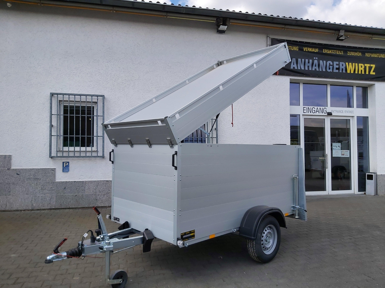 ALUBOXX Deckelanhänger GTB 1200 VT2 251x126x118cm Heckrampe (S) 1160kg Winter Aktion - Reboque furgão: foto 2 ALUBOXX Deckelanhänger GTB 1200 VT2 251x126x118cm Heckrampe (S) 1160kg Winter Aktion - Reboque furgão: foto 2