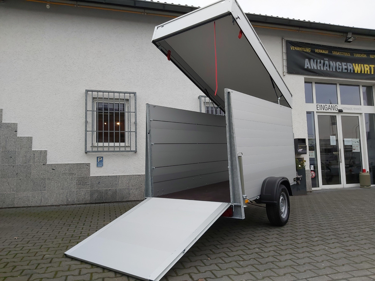 ALUBOXX Deckelanhänger GTB 1200 VT3 251x126x153cm Heckrampe (S) 1200kg Winter Aktion - Reboque furgão: foto 2 ALUBOXX Deckelanhänger GTB 1200 VT3 251x126x153cm Heckrampe (S) 1200kg Winter Aktion - Reboque furgão: foto 2