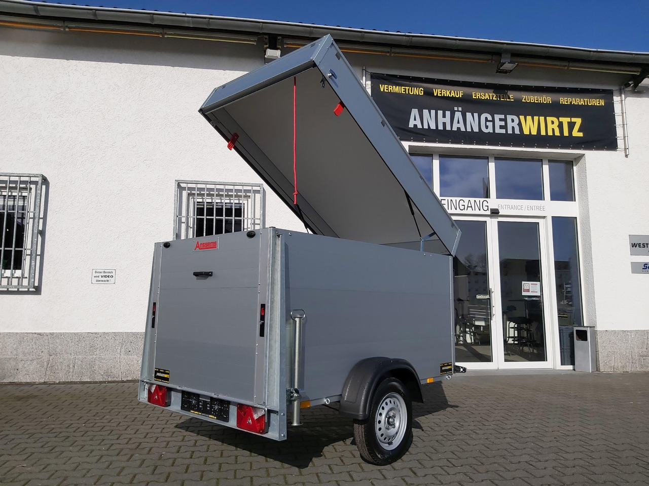 ALUBOXX Deckelanhänger GTB 750 VT2 211x126x118cm Heckrampe (XS) 750kg Top Seller Angebot - Reboque furgão: foto 4 ALUBOXX Deckelanhänger GTB 750 VT2 211x126x118cm Heckrampe (XS) 750kg Top Seller Angebot - Reboque furgão: foto 4