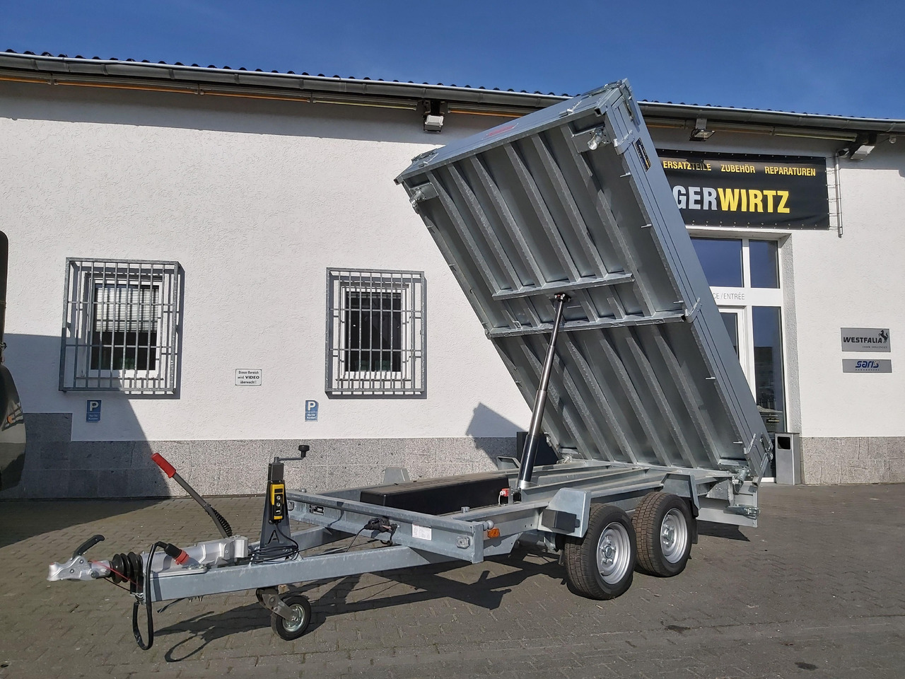 Anssems Kipper KSX 3500 Elektrisch 305x178x35cm Stahlboden niedrig Fahrgestell 3500kg - Reboque basculante: foto 1 Anssems Kipper KSX 3500 Elektrisch 305x178x35cm Stahlboden niedrig Fahrgestell 3500kg - Reboque basculante: foto 1