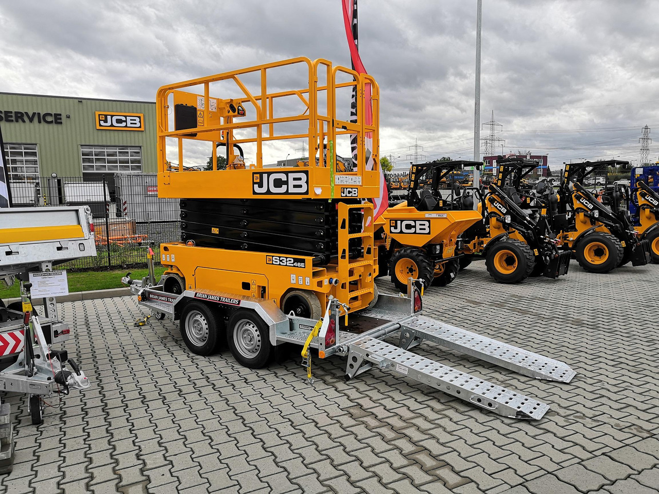 Brian James Digger Plant 543-2813-27 280x130cm Schaufelablage Rampen Reserverad 2700kg Aktion - Reboque porta máquinas: foto 1 Brian James Digger Plant 543-2813-27 280x130cm Schaufelablage Rampen Reserverad 2700kg Aktion - Reboque porta máquinas: foto 1