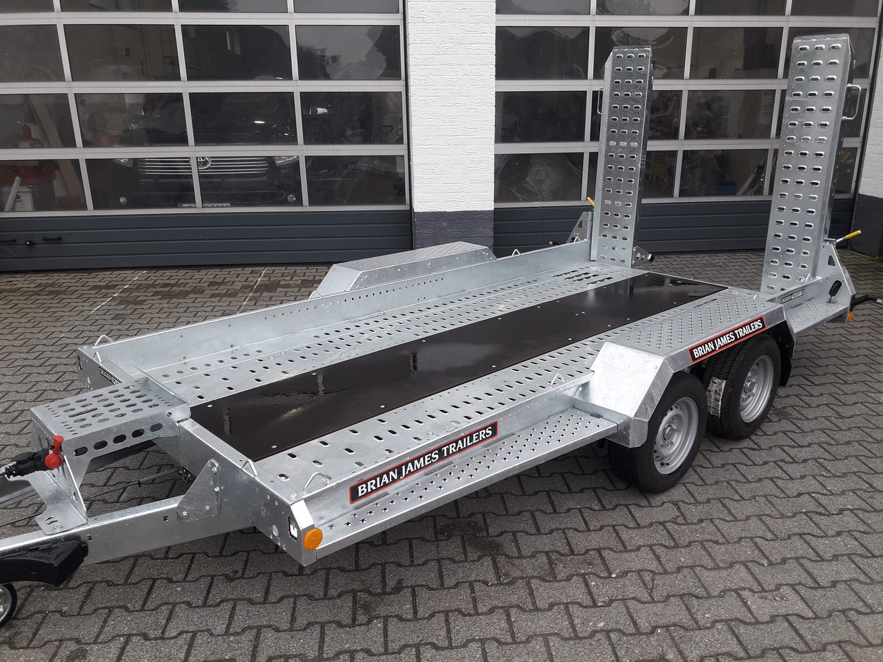 Reboque porta máquinas Brian James Digger Plant 543-3717-35-2 370x170cm 3500kg Rampen Reserverad 2736kg Nutzlast Aktion 24: foto 6