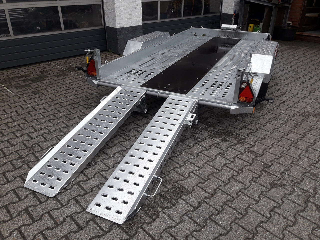 Reboque porta máquinas Brian James Digger Plant 543-3717-35-2 370x170cm 3500kg Rampen Reserverad 2736kg Nutzlast Aktion 24: foto 8