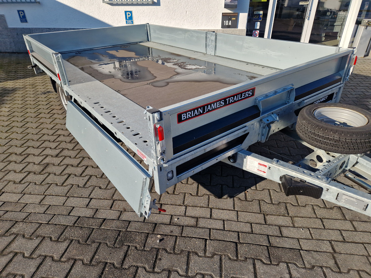 Reboque plataforma/ Caixa aberta Brian James Trailer Connect 360x215x30cm Blackline Bordwände LED 12" (L) 3500kg: foto 13