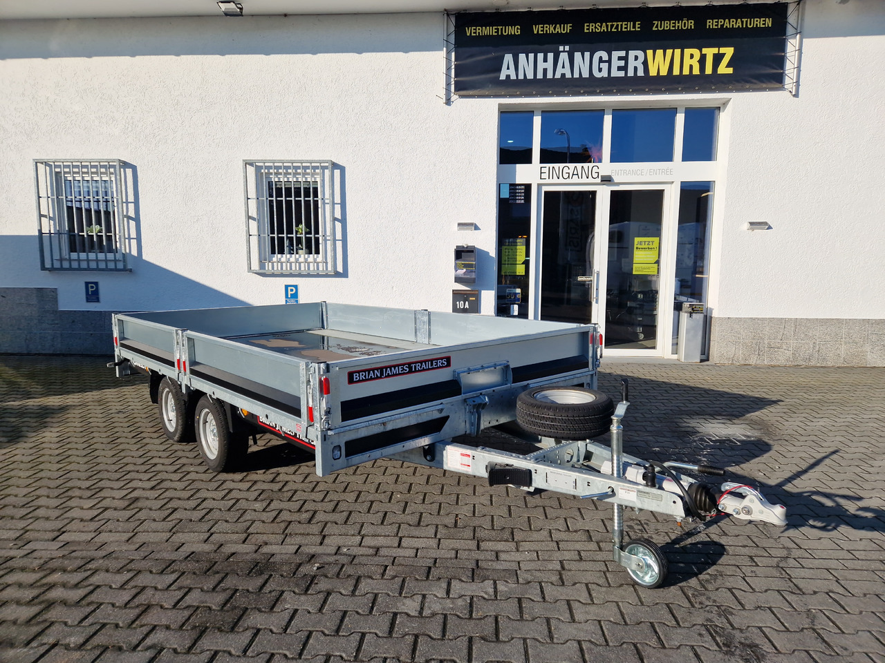 Reboque plataforma/ Caixa aberta Brian James Trailer Connect 360x215x30cm Blackline Bordwände LED 12" (L) 3500kg: foto 8