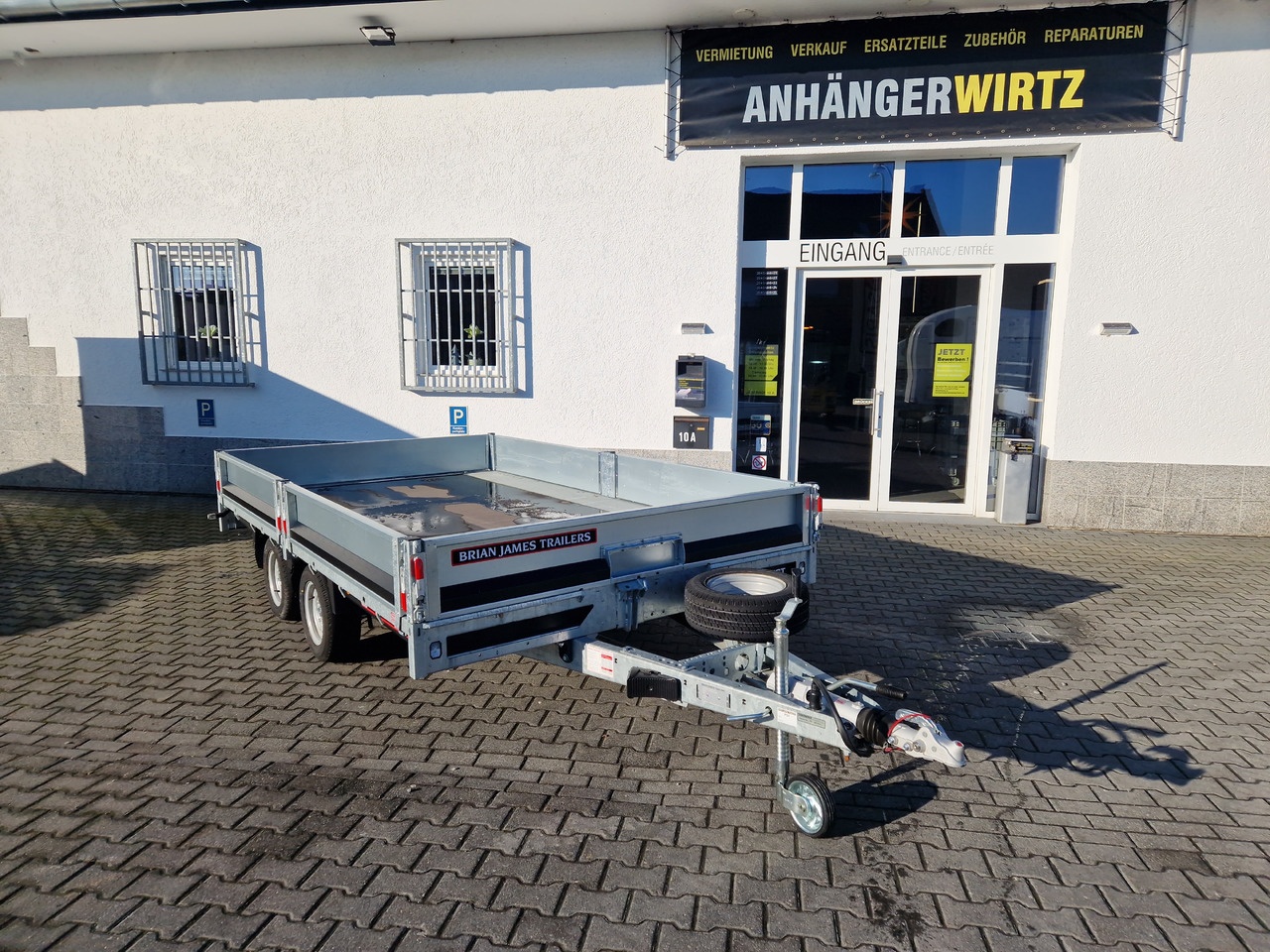 Reboque plataforma/ Caixa aberta Brian James Trailer Connect 360x215x30cm Blackline Bordwände LED 12" (L) 3500kg: foto 6