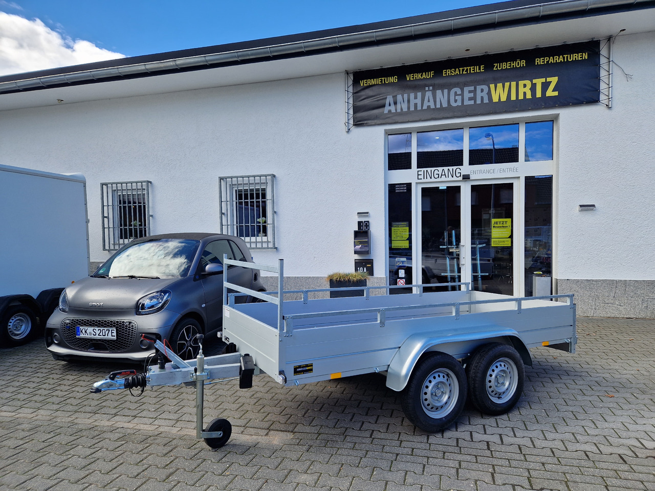 GTT 2000 R 301x126 Aluliner Reling H Gestell 2000kg AKTION - Reboque plataforma/ Caixa aberta: foto 2 GTT 2000 R 301x126 Aluliner Reling H Gestell 2000kg AKTION - Reboque plataforma/ Caixa aberta: foto 2