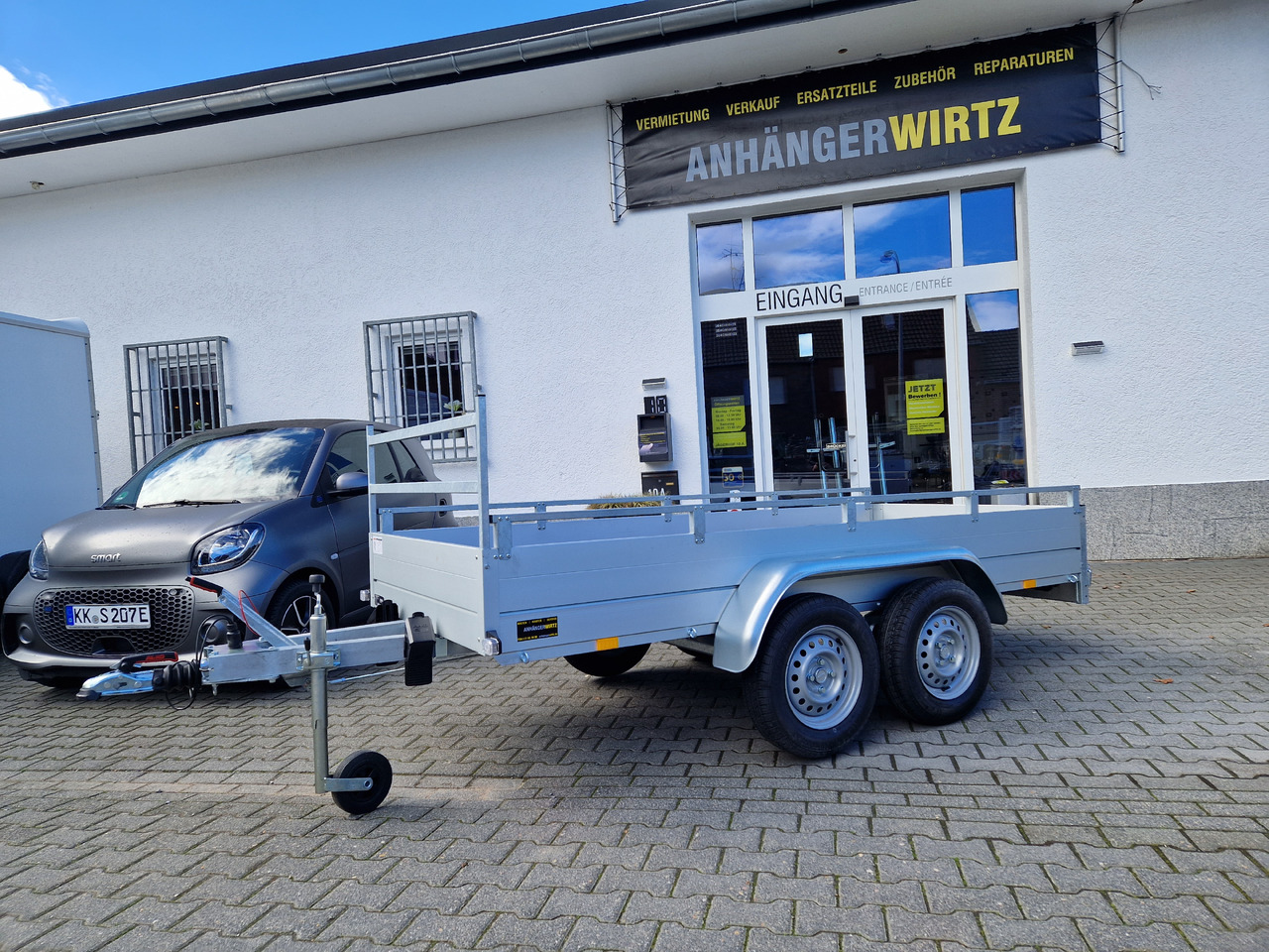 GTT 2000 R 301x126 Aluliner Reling H Gestell 2000kg AKTION - Reboque plataforma/ Caixa aberta: foto 4 GTT 2000 R 301x126 Aluliner Reling H Gestell 2000kg AKTION - Reboque plataforma/ Caixa aberta: foto 4