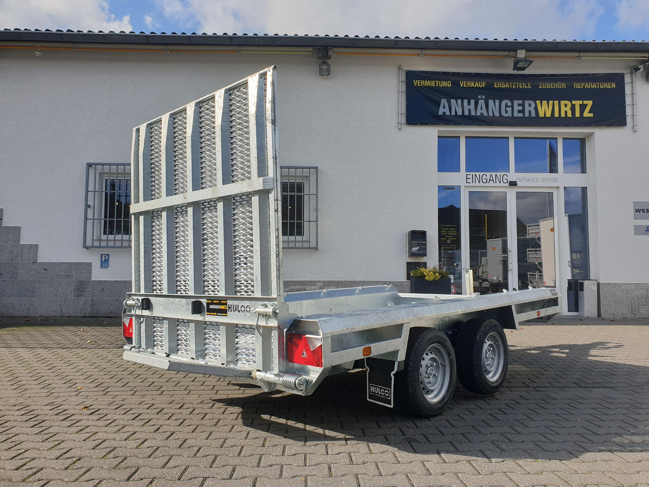 HULCO TERRAX Aluboden 294x150x27cm Heckrampe 150cm (M) 3500kg - Reboque porta máquinas: foto 5 HULCO TERRAX Aluboden 294x150x27cm Heckrampe 150cm (M) 3500kg - Reboque porta máquinas: foto 5
