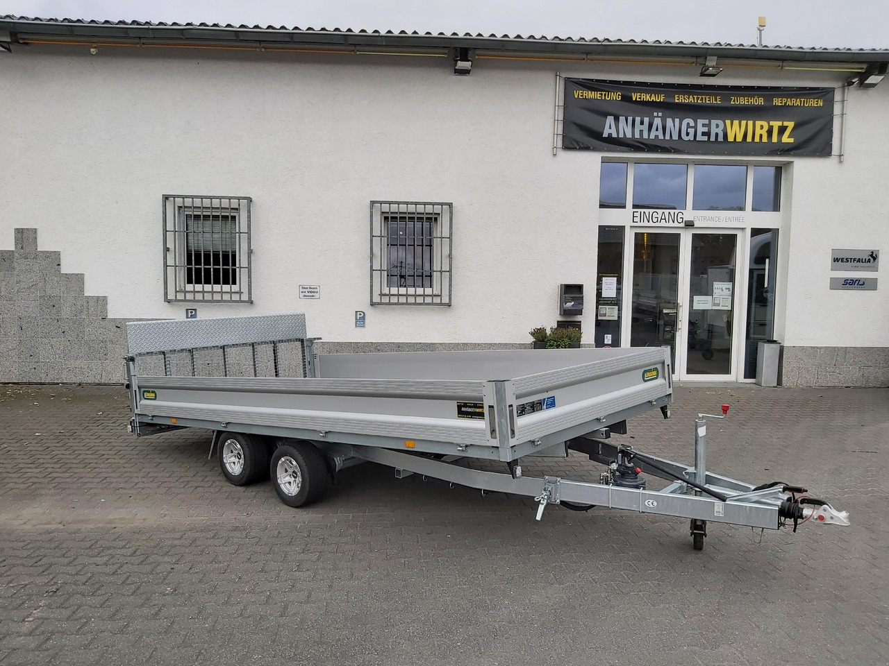 Unsinn Maschinentransporter PKL 3042-10-2040 426x204x350cm easyload Alufelgen 3000kg - Reboque plataforma/ Caixa aberta: foto 4 Unsinn Maschinentransporter PKL 3042-10-2040 426x204x350cm easyload Alufelgen 3000kg - Reboque plataforma/ Caixa aberta: foto 4