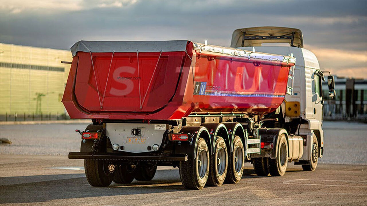 STU 3 AXLE TIPPER TRAILER / 3 ESSİEUX REMORQUE BENNE - Semireboque basculante: foto 1 STU 3 AXLE TIPPER TRAILER / 3 ESSİEUX REMORQUE BENNE - Semireboque basculante: foto 1