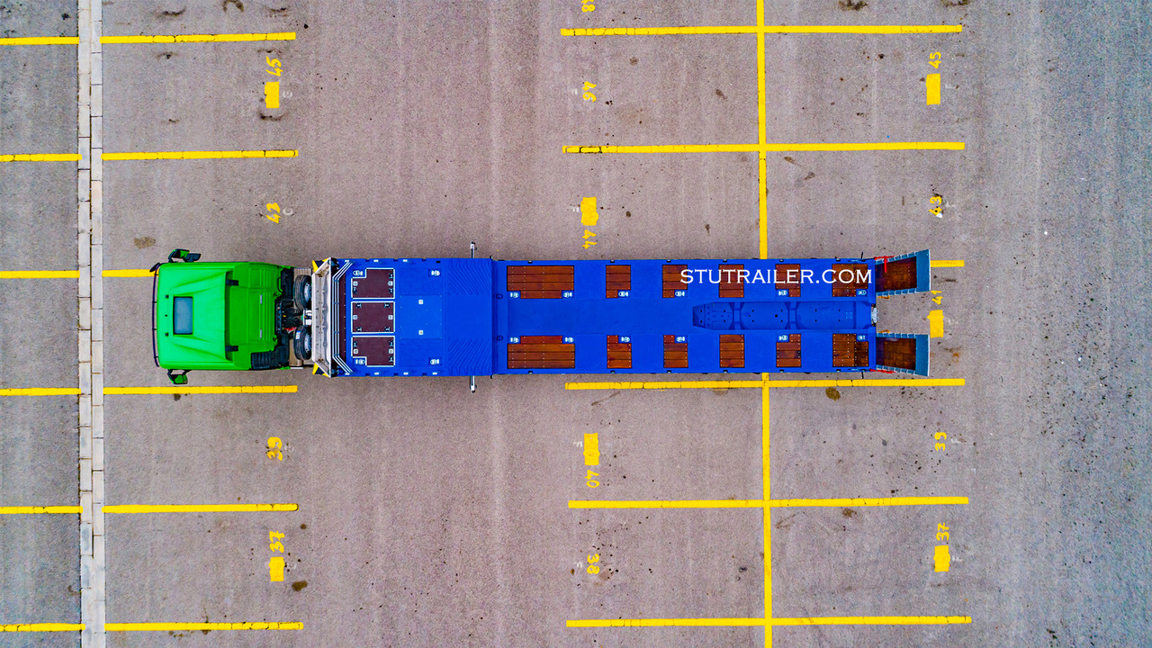 STU 5 Axle Hydraulic Steering Extendable Low Laoder - Semireboque baixa: foto 3 STU 5 Axle Hydraulic Steering Extendable Low Laoder - Semireboque baixa: foto 3