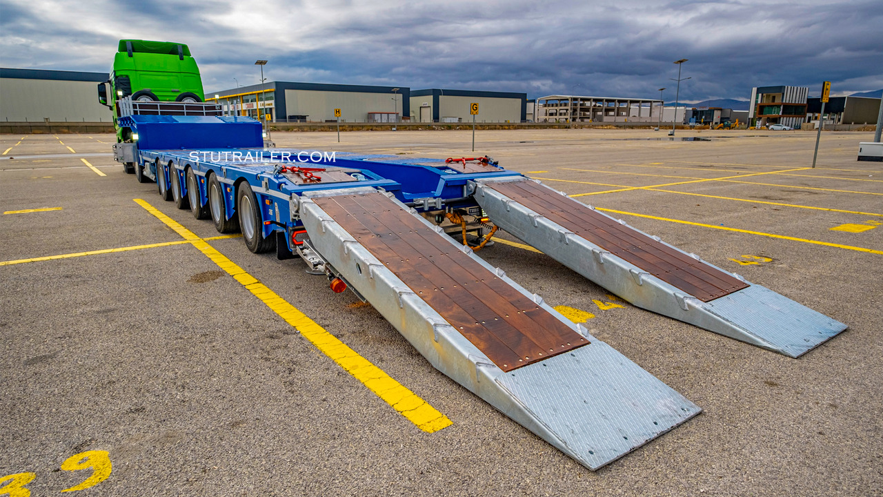 STU 5 Axle Hydraulic Steering Extendable Low Laoder - Semireboque baixa: foto 5 STU 5 Axle Hydraulic Steering Extendable Low Laoder - Semireboque baixa: foto 5