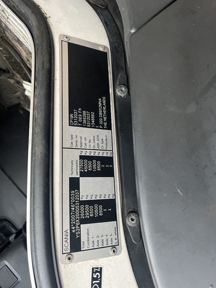 Scania P320 6x2 Chassis Cab - Caminhão chassi: foto 5 Scania P320 6x2 Chassis Cab - Caminhão chassi: foto 5