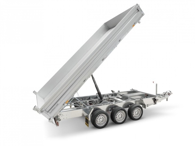 Humbaur 3-Seitenkipper HTK 3500.41 Alu Tridem, 4100 x 2100 x 350 mm, 3,5 to. - Reboque basculante: foto 1 Humbaur 3-Seitenkipper HTK 3500.41 Alu Tridem, 4100 x 2100 x 350 mm, 3,5 to. - Reboque basculante: foto 1