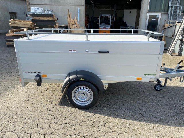 Humbaur HA 132513-5 mit Holz-Alu Deckel mit Reling 1300 kg, 2510 x 1310 x 500mm, 100 km/h - Reboque para carros: foto 4 Humbaur HA 132513-5 mit Holz-Alu Deckel mit Reling 1300 kg, 2510 x 1310 x 500mm, 100 km/h - Reboque para carros: foto 4