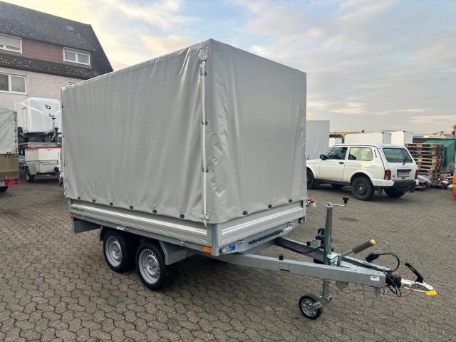 Humbaur HUK 272715 Heckkipper 2,7 t. mit Hochplane 2680 x 1500 x 300mm - Reboque basculante: foto 1 Humbaur HUK 272715 Heckkipper 2,7 t. mit Hochplane 2680 x 1500 x 300mm - Reboque basculante: foto 1