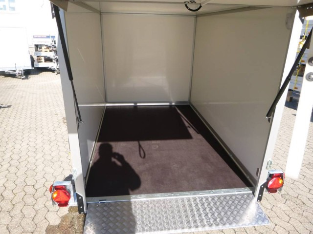 Humbaur Koffer Absenkanhänger mit E-Pumpe HKT 183117-18P, 100 km/h 1,8 t. 3100 x 1765 x 1800 mm - Reboque furgão: foto 3 Humbaur Koffer Absenkanhänger mit E-Pumpe HKT 183117-18P, 100 km/h 1,8 t. 3100 x 1765 x 1800 mm - Reboque furgão: foto 3