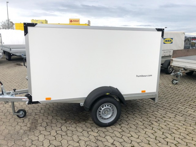 Humbaur Koffer HK 132513-13P, 100 km/h 1,3 t. 2510 x 1310 x 1400 mm - Reboque furgão: foto 4 Humbaur Koffer HK 132513-13P, 100 km/h 1,3 t. 2510 x 1310 x 1400 mm - Reboque furgão: foto 4