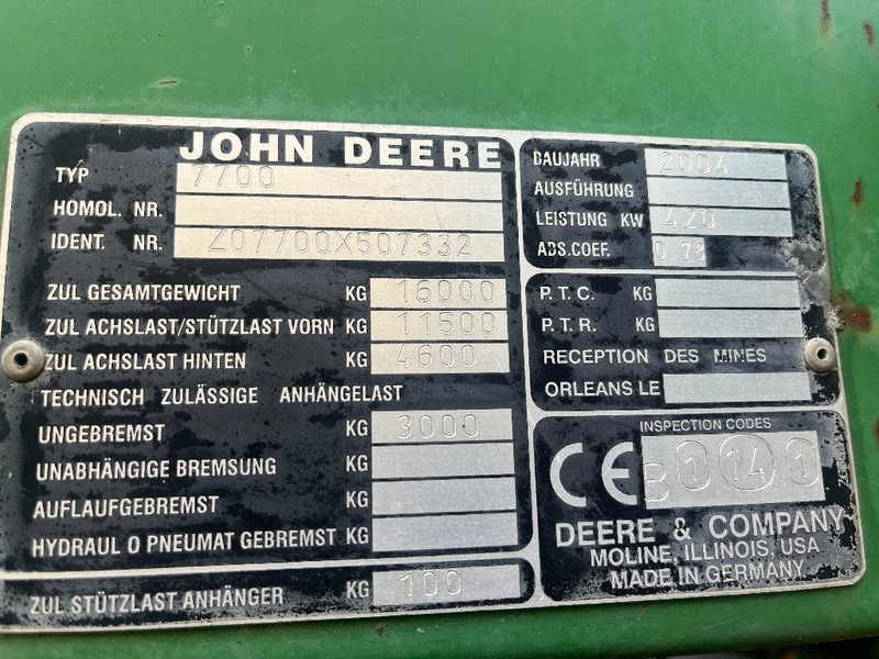 Picadora de forragem automotriz John Deere 7700: foto 9 Picadora de forragem automotriz John Deere 7700: foto 9