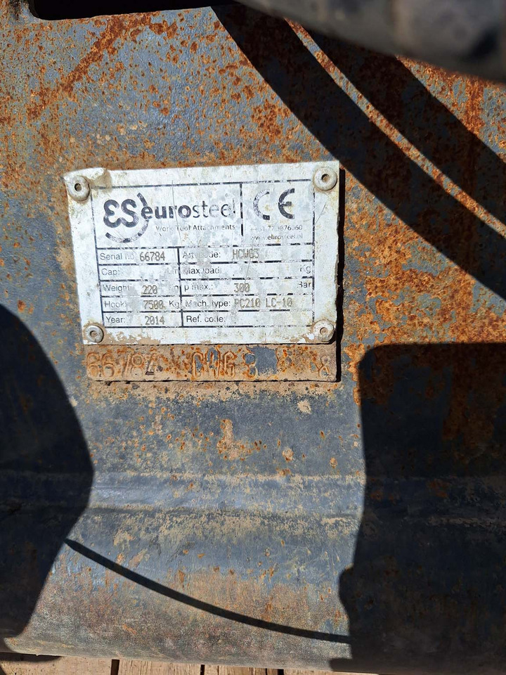 Eurosteel HCWG3 Verachtert - Acoplamento rápido de Máquina de construção: foto 5 Eurosteel HCWG3 Verachtert - Acoplamento rápido de Máquina de construção: foto 5