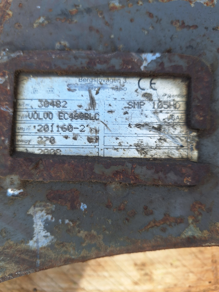 SMP 105HD Volvo EC460 BLC - Acoplamento rápido de Máquina de construção: foto 3 SMP 105HD Volvo EC460 BLC - Acoplamento rápido de Máquina de construção: foto 3