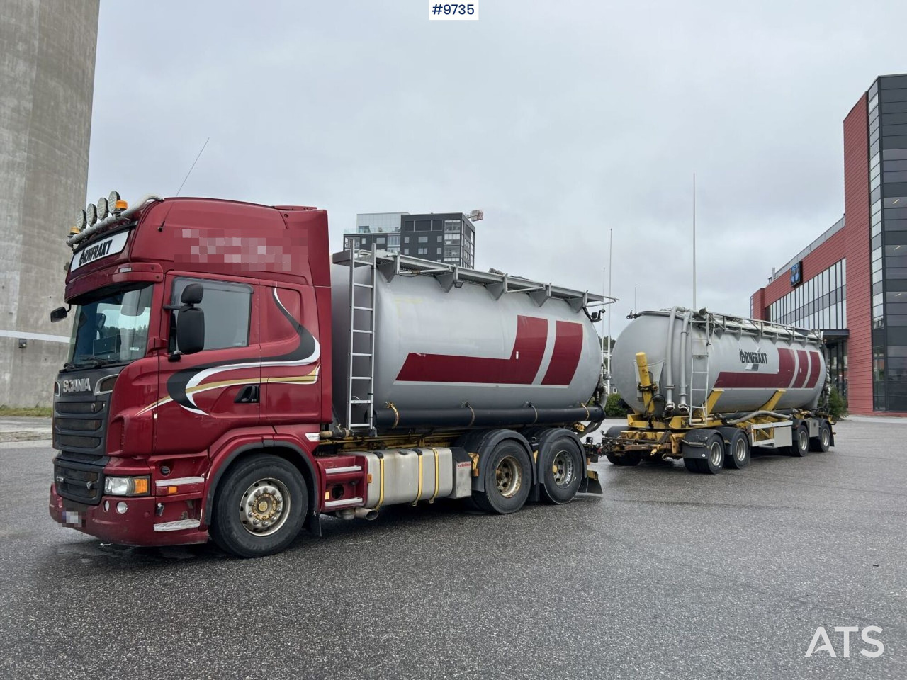 Bulk transport vehicle, Scania R730 with SITE AL-41-TPIK-4AK trailer - Caminhão tanque: foto 1 Bulk transport vehicle, Scania R730 with SITE AL-41-TPIK-4AK trailer - Caminhão tanque: foto 1
