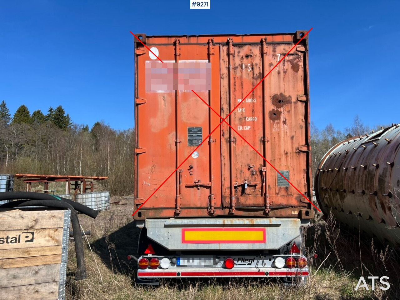 Container trailer- FLIEGL - Semireboque transportador de contêineres/ Caixa móvel: foto 3 Container trailer- FLIEGL - Semireboque transportador de contêineres/ Caixa móvel: foto 3
