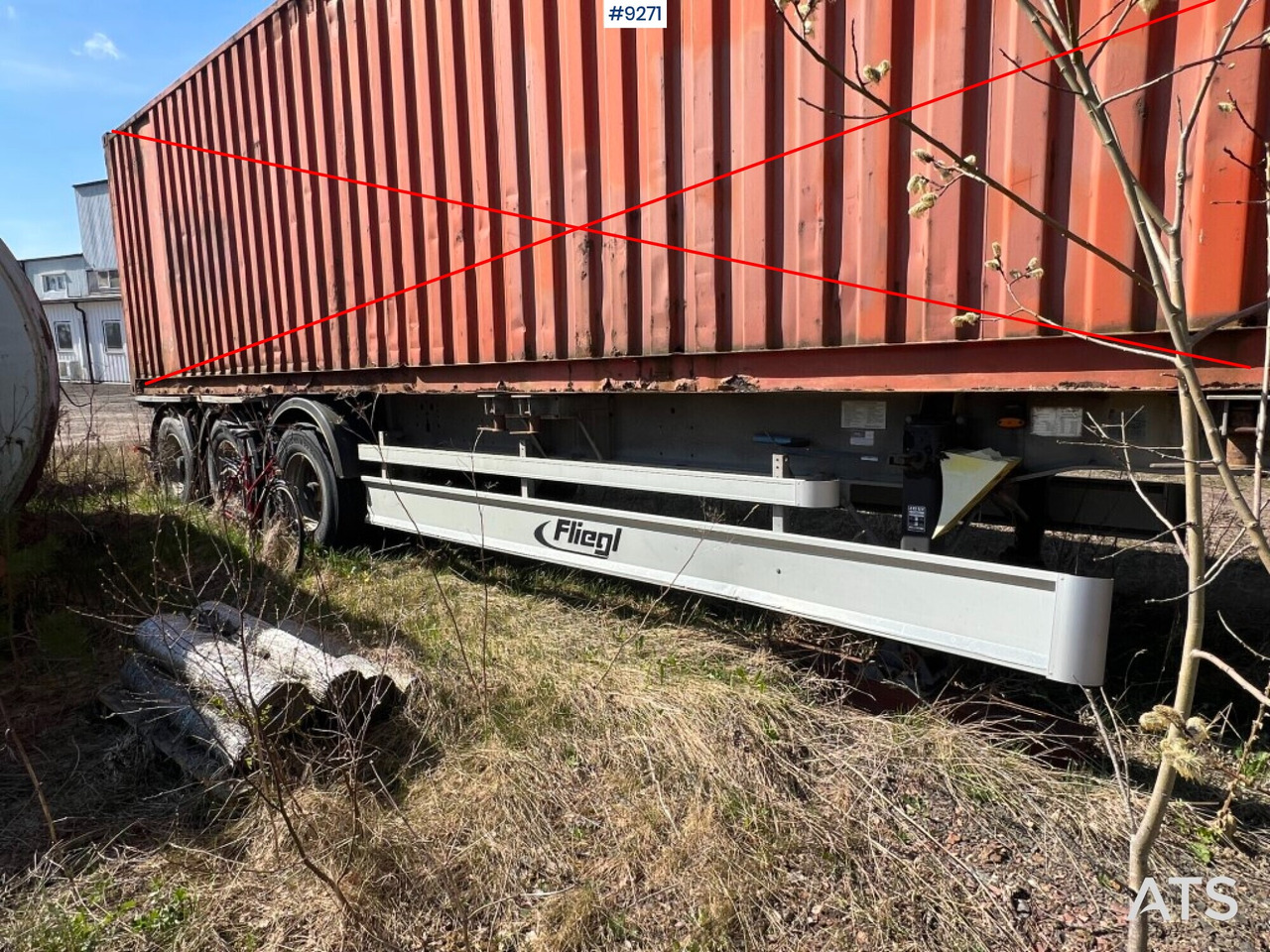 Container trailer- FLIEGL - Semireboque transportador de contêineres/ Caixa móvel: foto 2 Container trailer- FLIEGL - Semireboque transportador de contêineres/ Caixa móvel: foto 2