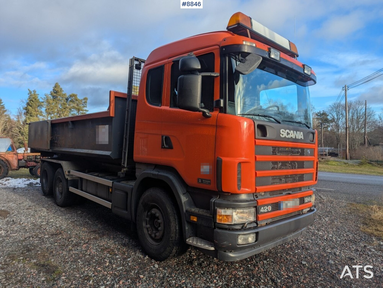 Hook Truck Scania R124BG 6x2 with gravel flatbed (SEE VIDEO) - Caminhão polibenne: foto 2 Hook Truck Scania R124BG 6x2 with gravel flatbed (SEE VIDEO) - Caminhão polibenne: foto 2