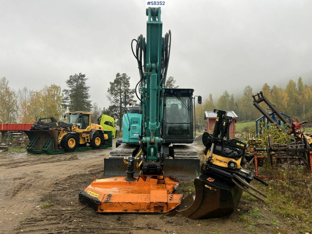 Escavadora de rastos KOBELCO SK140 SRLC-7 with Trejon Cutting unit and Engcon tiltrotator (SEE VIDEO): foto 8 Escavadora de rastos KOBELCO SK140 SRLC-7 with Trejon Cutting unit and Engcon tiltrotator (SEE VIDEO): foto 8