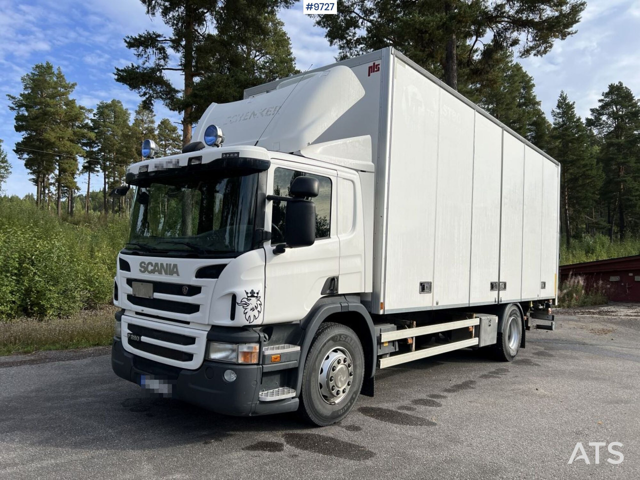 SCANIA P280 Box truck with tail lift - Caminhão furgão: foto 1 SCANIA P280 Box truck with tail lift - Caminhão furgão: foto 1