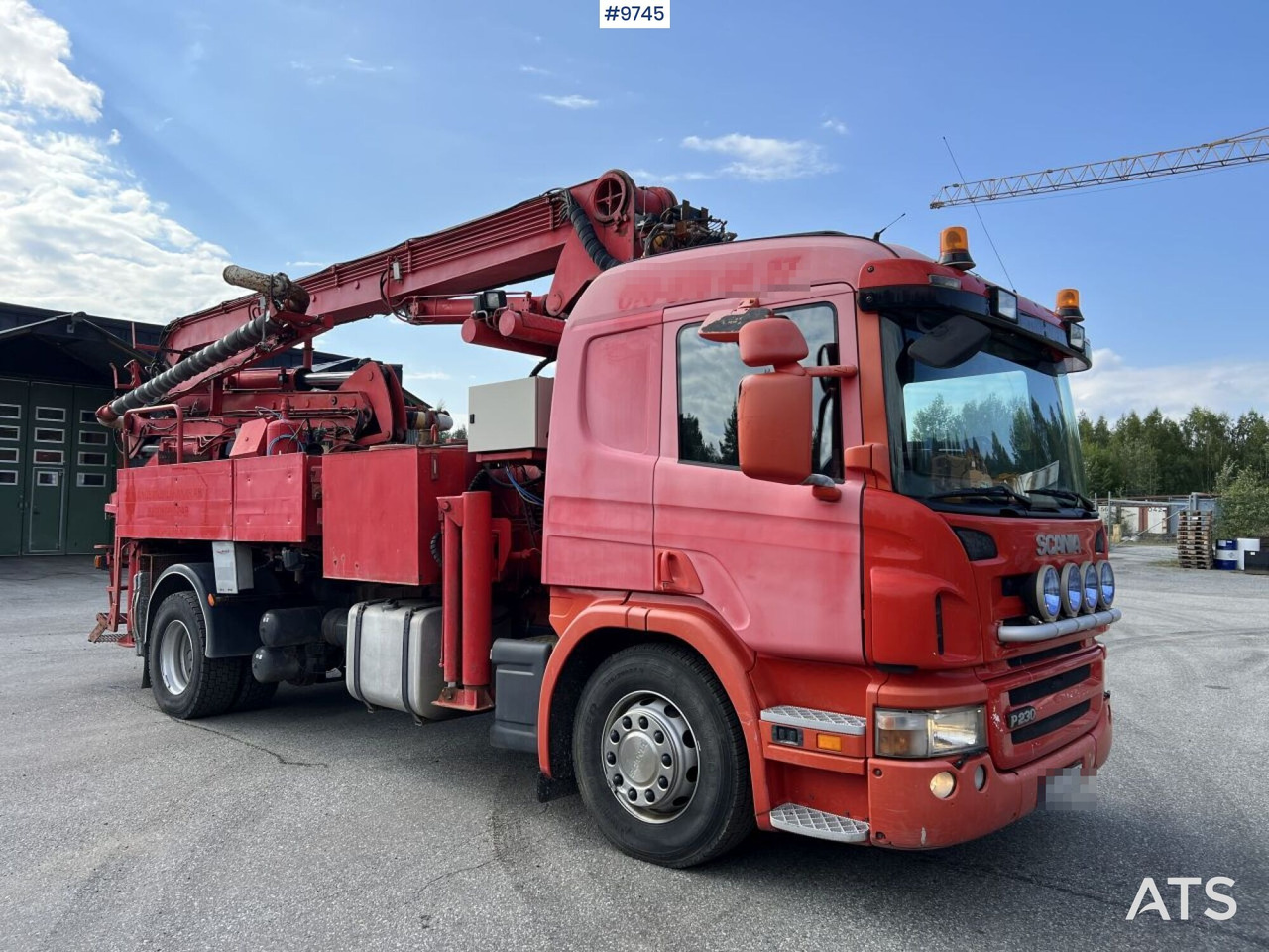 Scania P230 with Concrete pump - Autobomba de betão: foto 2 Scania P230 with Concrete pump - Autobomba de betão: foto 2