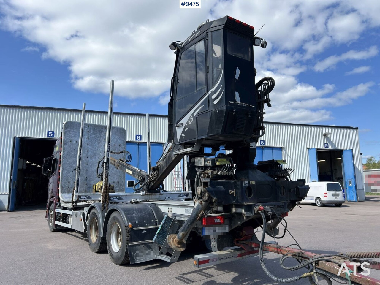 Scania R580 Timmerbil med kran och släp, Timmerekipage - Caminhão florestal: foto 4 Scania R580 Timmerbil med kran och släp, Timmerekipage - Caminhão florestal: foto 4