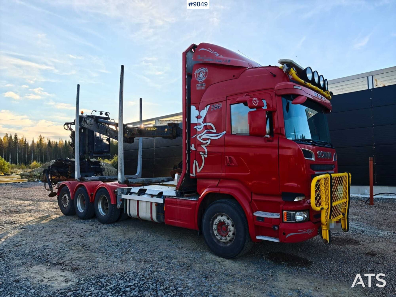 Scania R730 Tridem Timber Truck with Loglift F125S Crane (VIDEO) - Caminhão florestal, Caminhão grua: foto 2 Scania R730 Tridem Timber Truck with Loglift F125S Crane (VIDEO) - Caminhão florestal, Caminhão grua: foto 2