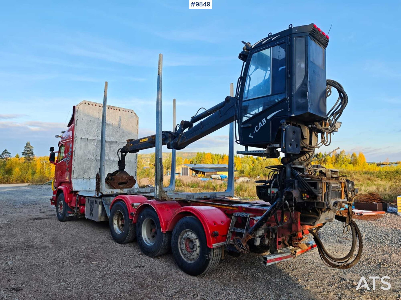 Scania R730 Tridem Timber Truck with Loglift F125S Crane (VIDEO) - Caminhão florestal, Caminhão grua: foto 4 Scania R730 Tridem Timber Truck with Loglift F125S Crane (VIDEO) - Caminhão florestal, Caminhão grua: foto 4