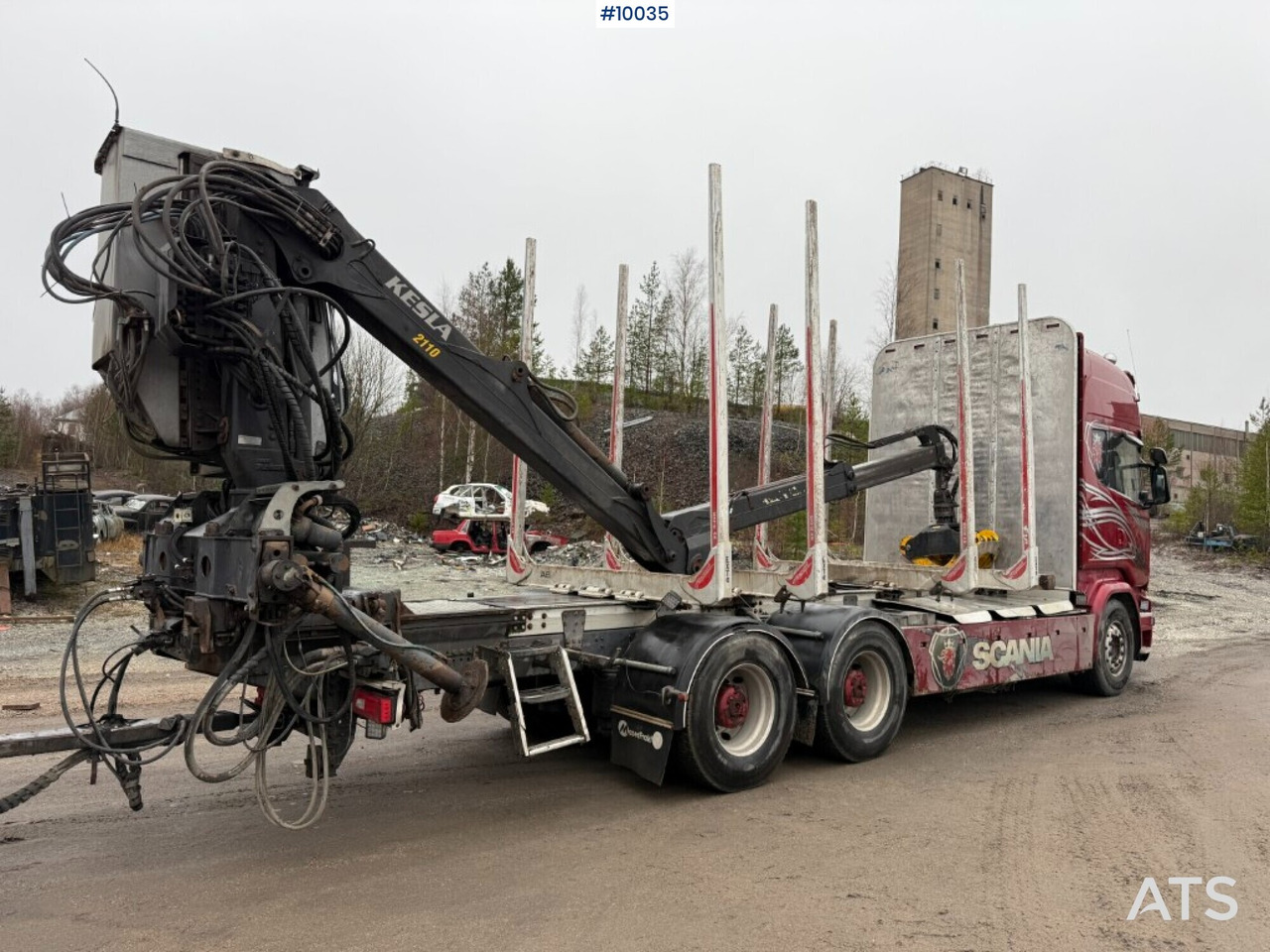 Scania R730 timber truck with crane and trailer (VIDEO) - Caminhão florestal, Caminhão grua: foto 4 Scania R730 timber truck with crane and trailer (VIDEO) - Caminhão florestal, Caminhão grua: foto 4