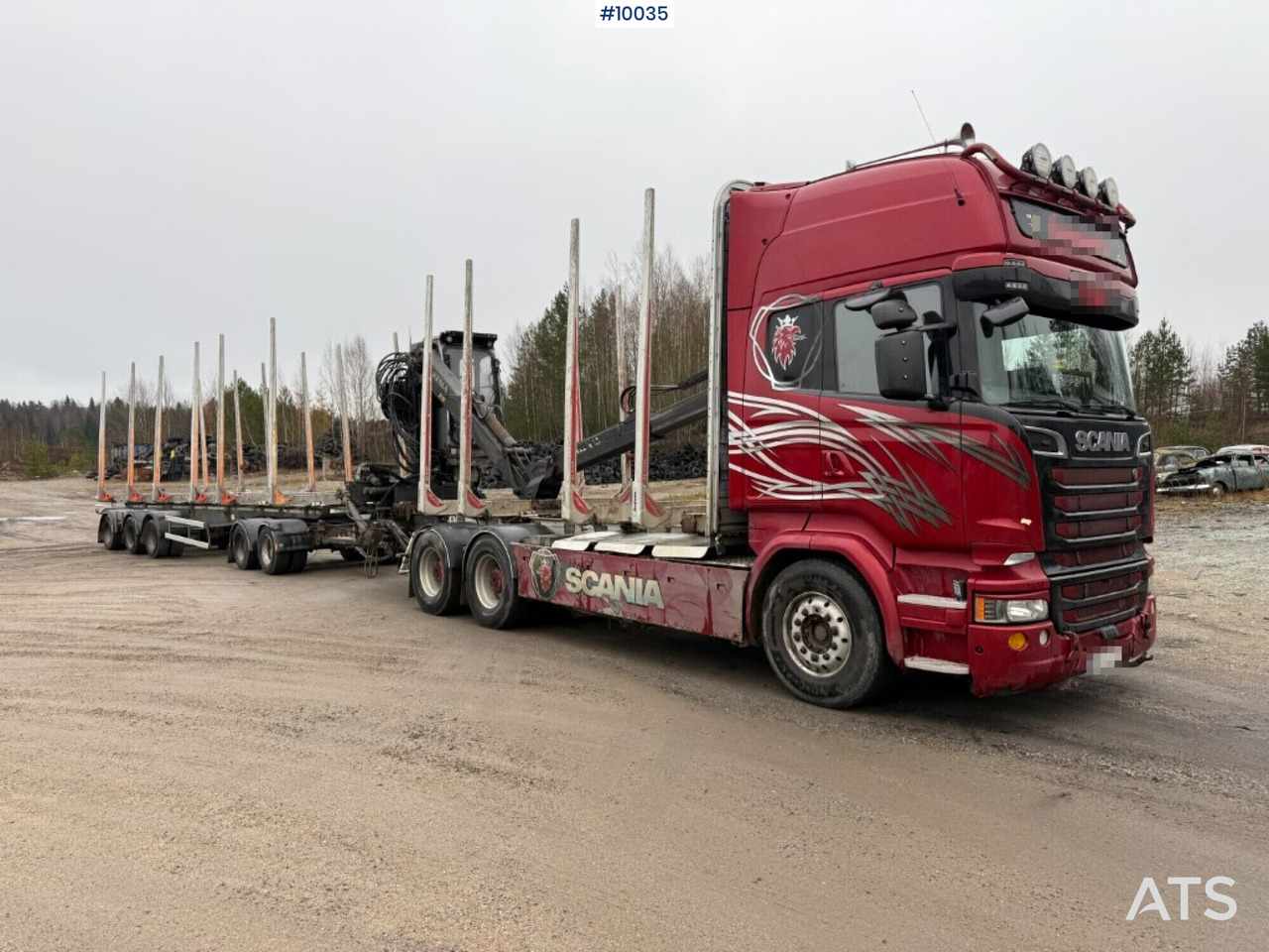 Scania R730 timber truck with crane and trailer (VIDEO) - Caminhão florestal, Caminhão grua: foto 2 Scania R730 timber truck with crane and trailer (VIDEO) - Caminhão florestal, Caminhão grua: foto 2